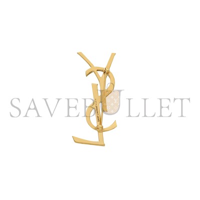 YSL CASSANDRE BROOCH IN METAL 748486Y15008007